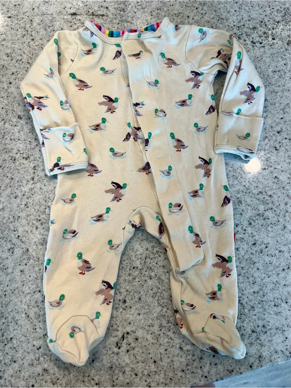 Magnetic Me pajama sleeper outfit ducks newborn